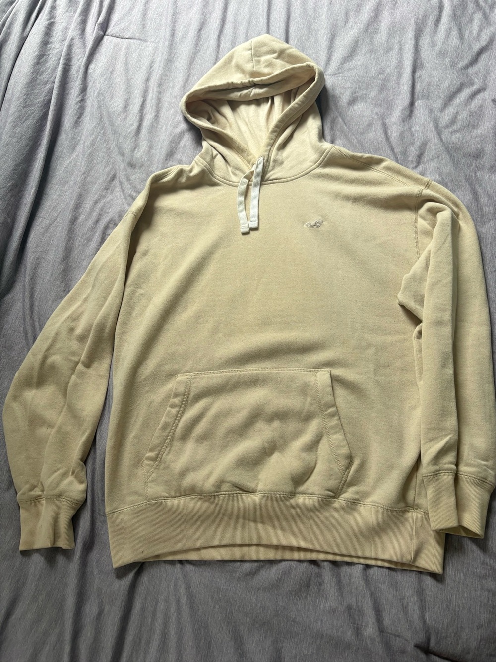 Hollister Light Cream Hoodie Pullover